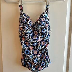 La Blanca Womens 'Casa Azul' Tankini Top Size 10